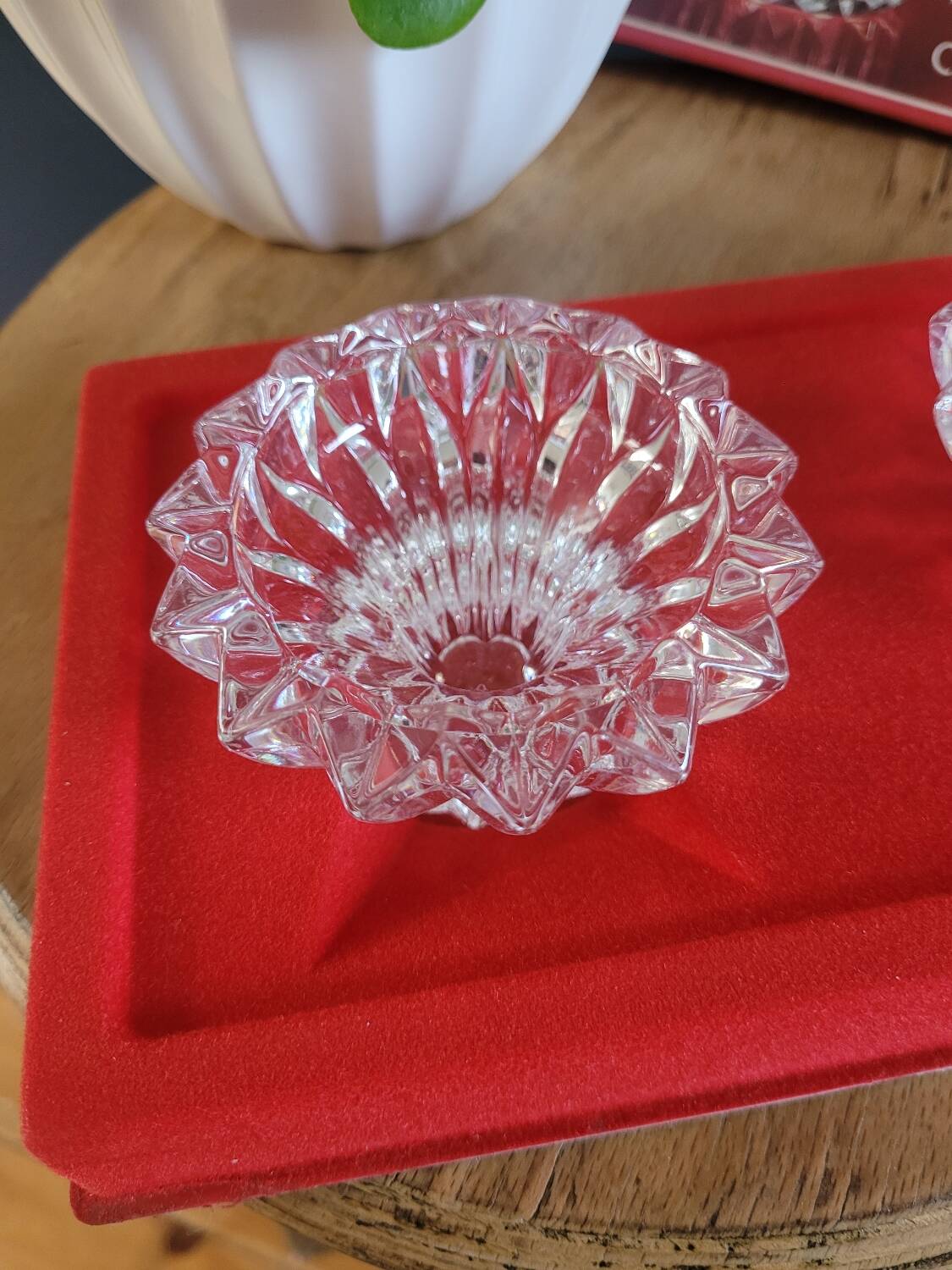 Two Cheverny candle holders by Cristal d’Arques