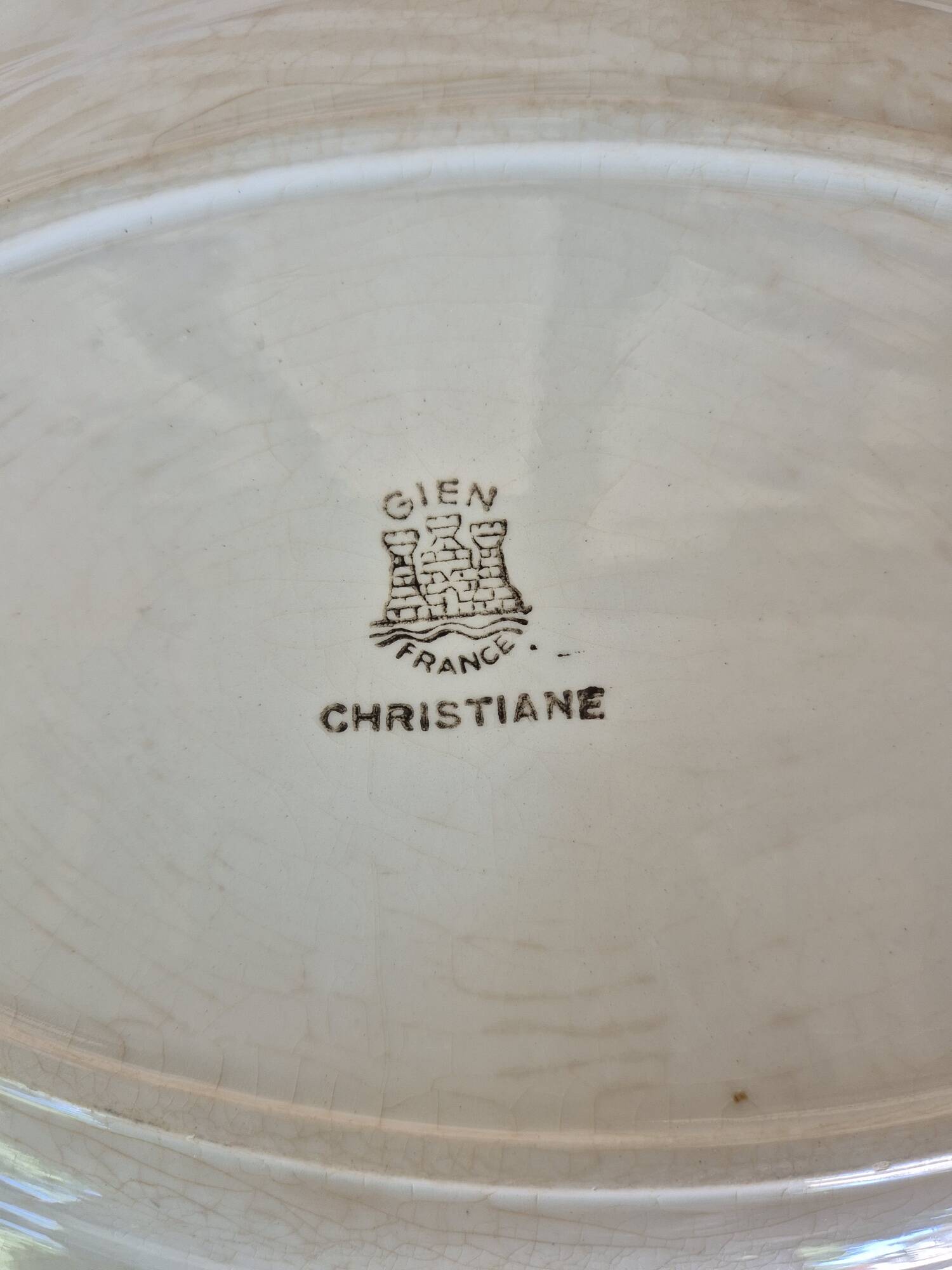 Gien Christiane oval serving dish