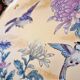 Vintage Japanese decorative plate with chrysanthemum and bird patterns.