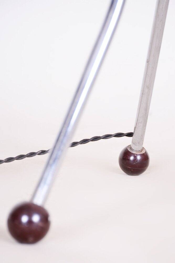 Mid-Century Chrome-Plated Steel Floor Lamp attributed to Napako, 1950s