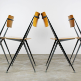 Chaises Pyramid vintage par Wim Rietveld pour Ahrend de Cirkel