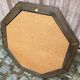 Vintage octagonal mirror in solid wood from the 70s, 63x63cm.