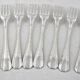 Christofle Boréal 12 Art Deco table forks silver-plated excellent condition