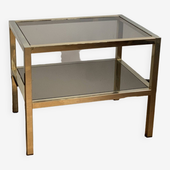 Table basse doré 1970