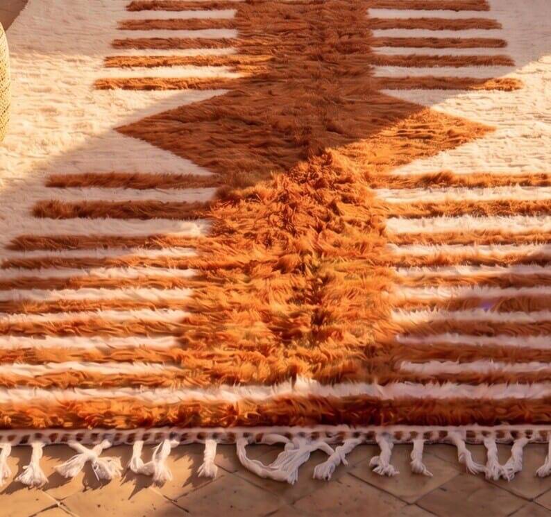 Berber carpet - Beni Ourain carpet - handmade 150/250 cm