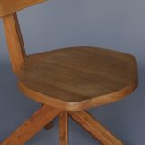 S34 Elm Chair by Pierre Chapo, 1980s