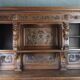 19th-century walnut buffet with two bodies.