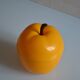 Vintage 70's yellow apple ice bucket or ice cubes