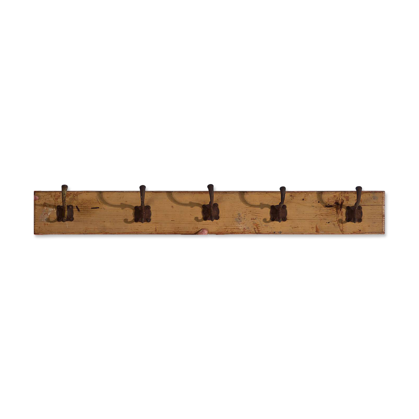 Antique solid wood coat rack (c.1920) #45