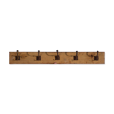 Portemanteau ancien en bois massif (c.1920) #45