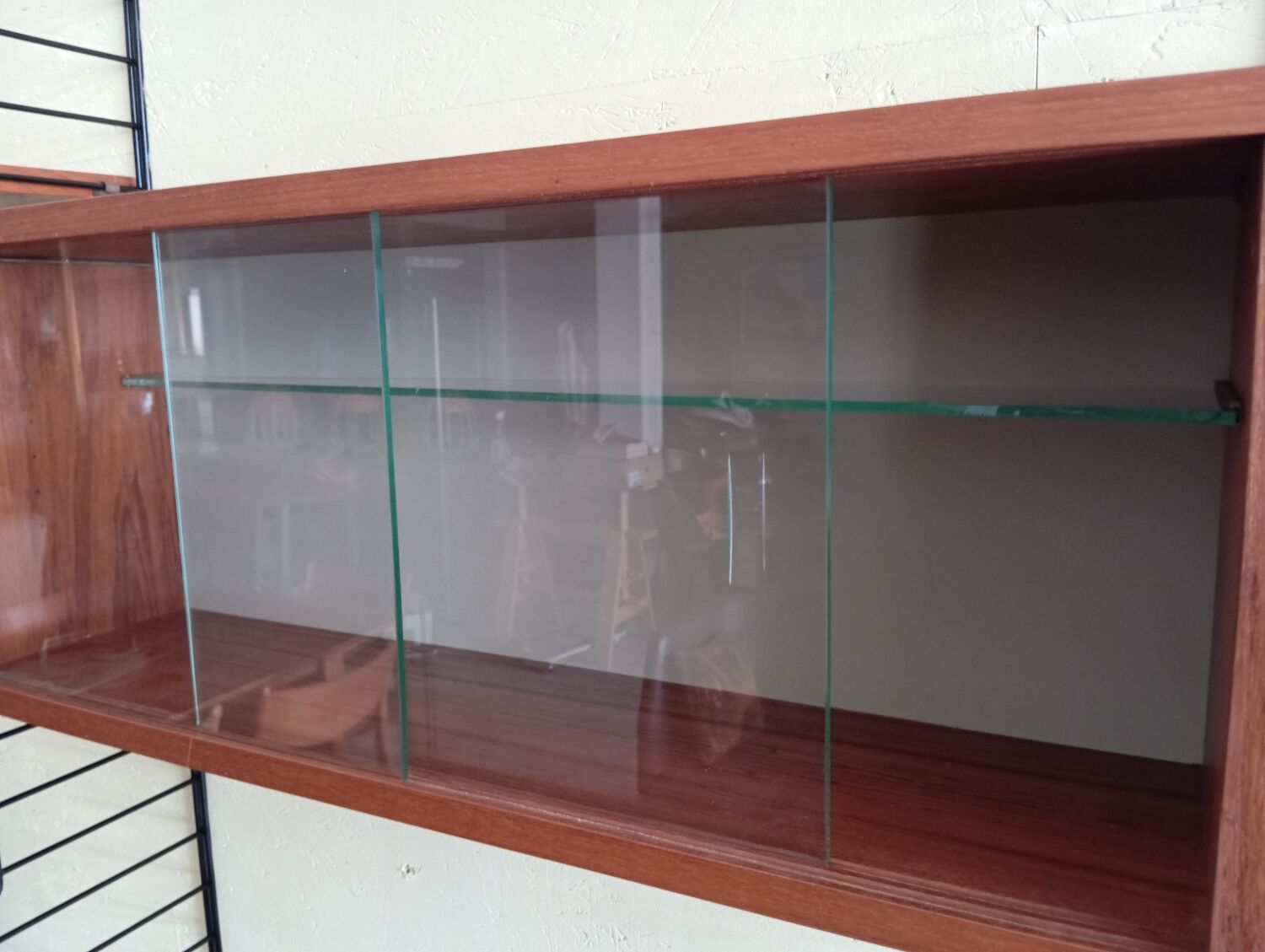Scandinavian teak String shelf unit