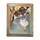 Huile sur panneau : danseuse