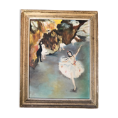 Oil on panel: dancer