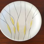 2 Vintage dishes in Salins earthenware service clear 50s