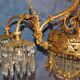 Gilded bronze chandelier and tassels late nineteenth century