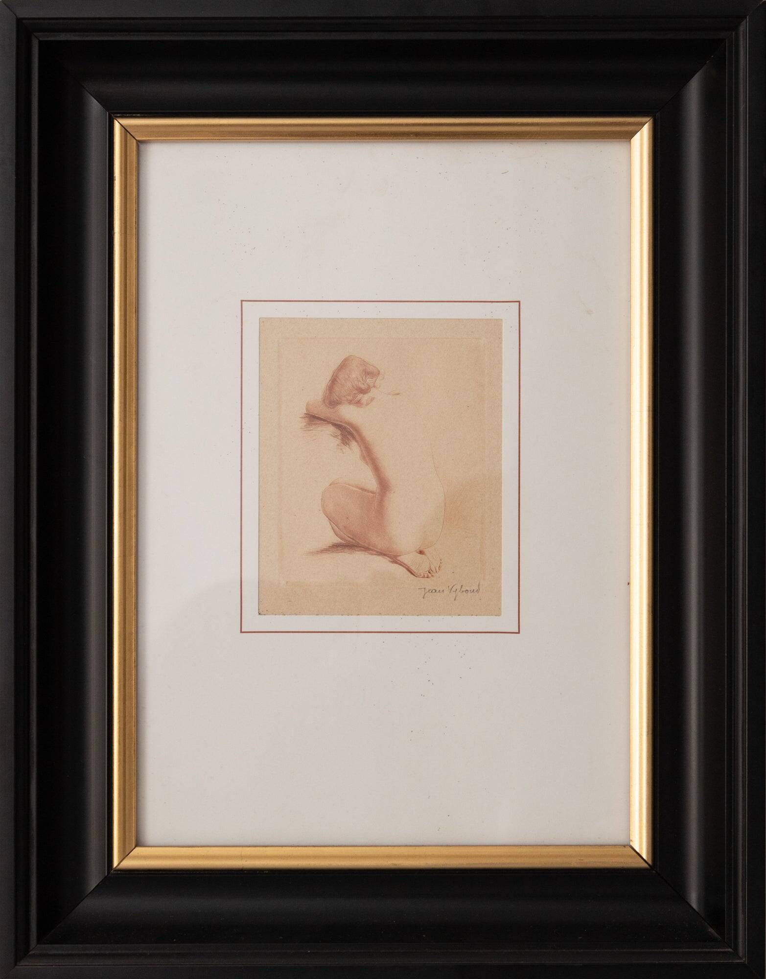 Jean Auguste Vyboud - Two Nude Life Studies