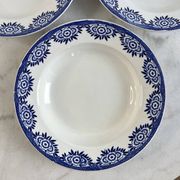 Set of 3 deep plates Sarreguemines Capri Casino