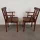 Paire de fauteuils bridge en bois