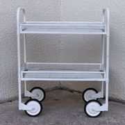 Vintage metal dessert trolley, openwork, 1950s.