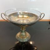 Art Deco brass cup and engraved cup