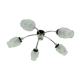 1960's mid century 5-light sputnik spider CEILING LIGHT chrome metal glass