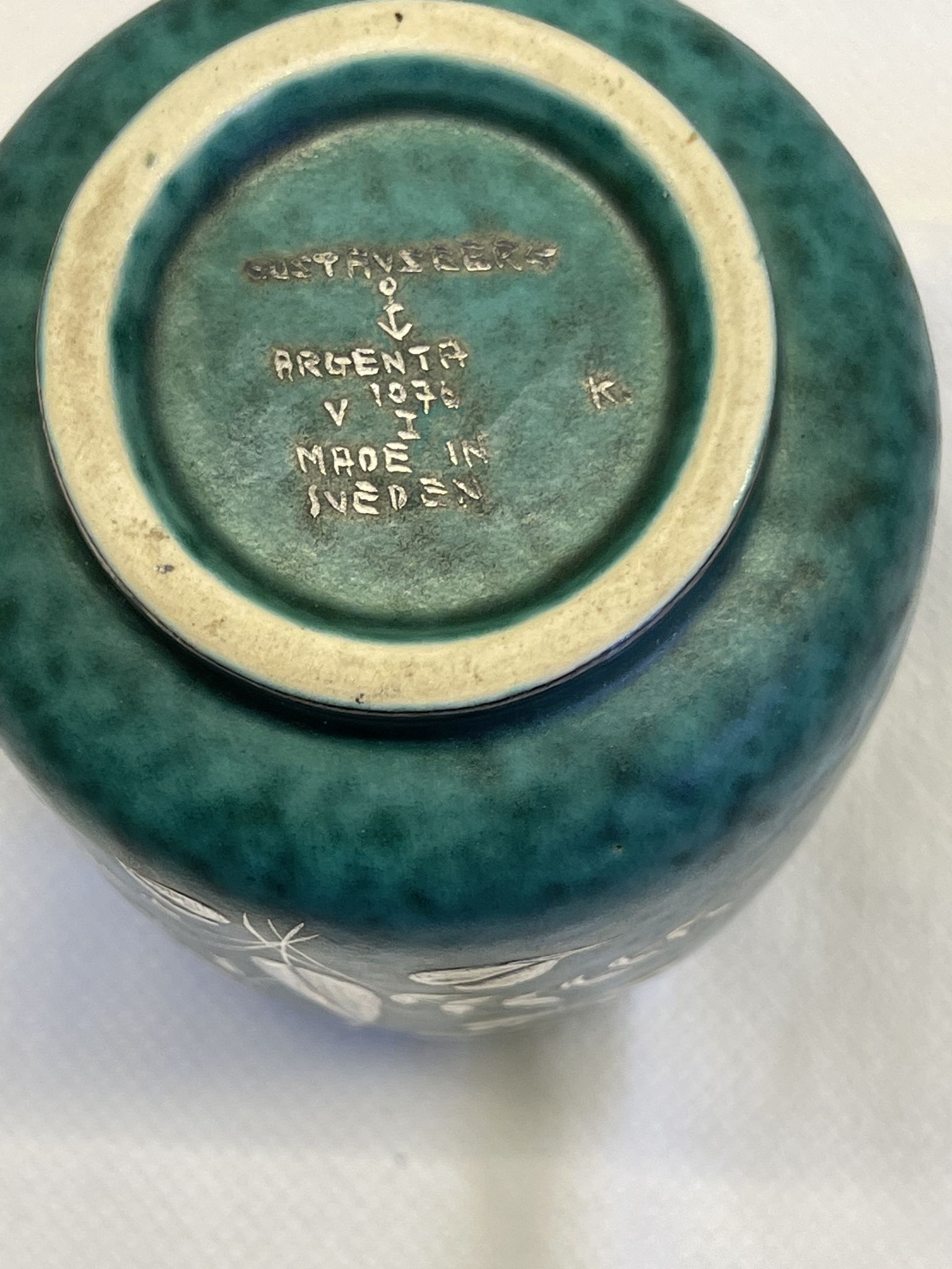 Vase Gustavsberg Argenta Wilhelm Kage