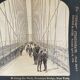 Old photography stereo, stereograph, luxury albumine 1903 Brooklyn Bridge, New York