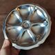 Lot de 6 assiettes  huîtres métal