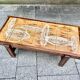 Table basse céramique bois vintage