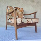 Scandinavian teak armchair from the 60s