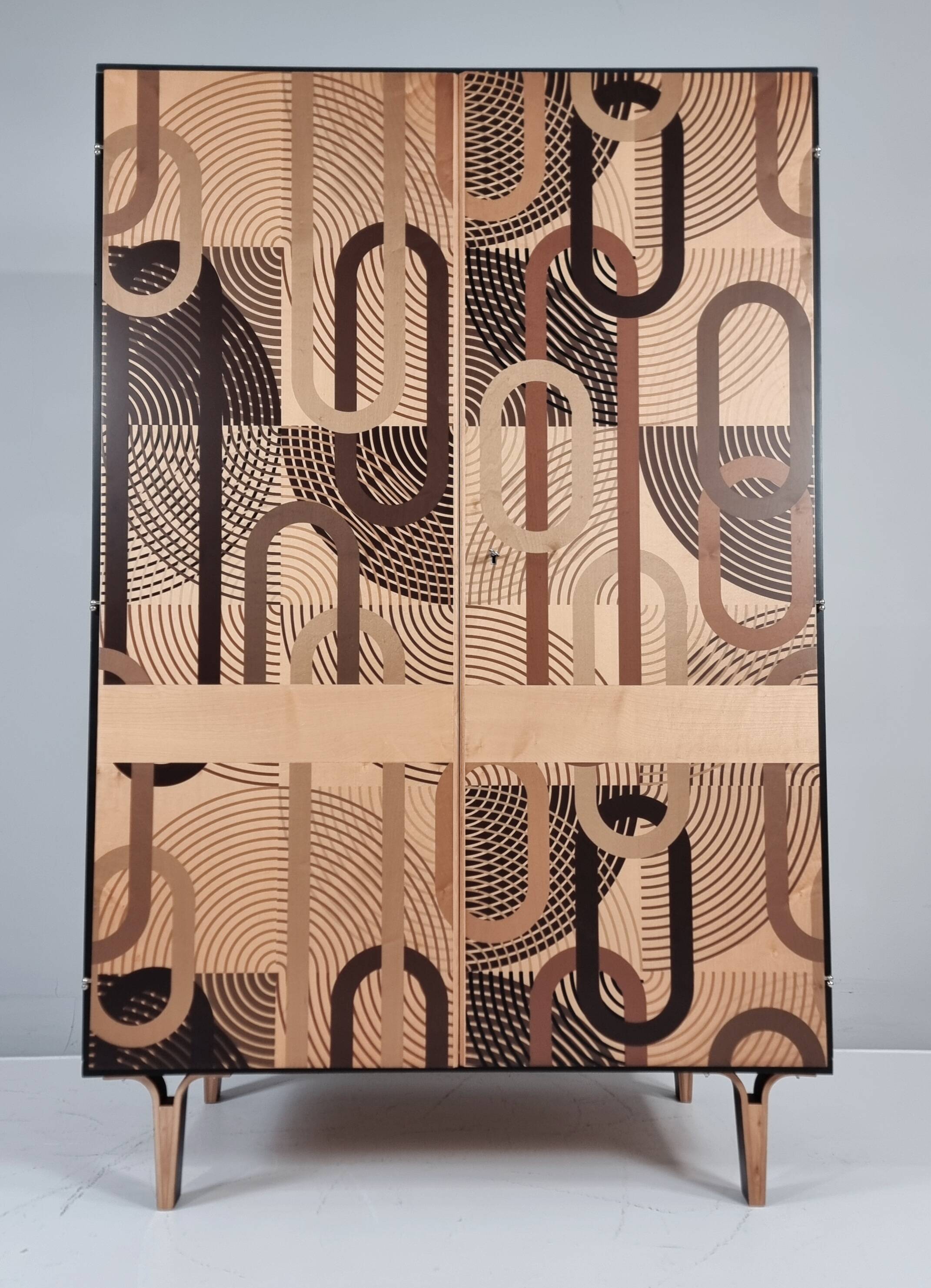 Vintage wardrobe in ash, 1970s