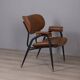 Vintage leather chair by gastone rinaldi for rima, 1950s