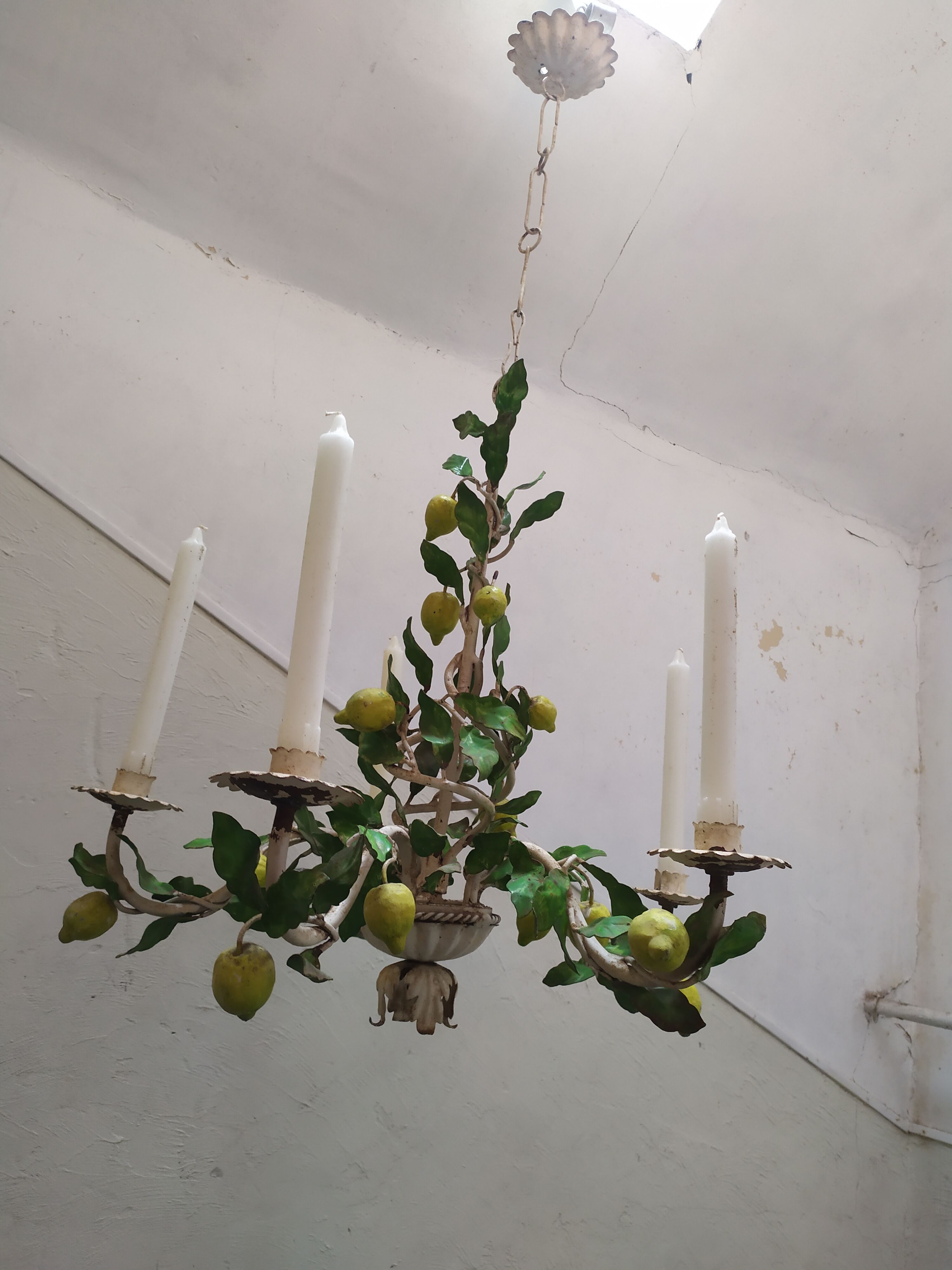 Lustre florentin en fer forgé