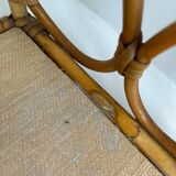 Rattan wall shelf