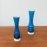 Mid-century German glass vases by Karl Friedrich, 1960s, set of 2.