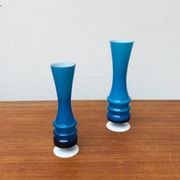 Mid-century German glass vases by Karl Friedrich, 1960s, set of 2.