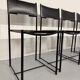 6 leather chairs "101" Italian design Belotti Alias 1980 vintage