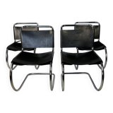 Set of 4 1970s Cantilever Chairs – in the style of Mies van der Rohe (MR10)