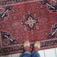 Vintage Persian Hamadan rug 104cm x 144cm 1940s - 1C1240