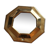 Golden mirror octagon brass for accumulation - 10x10cm