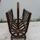 Bamboo and rattan magazine rack 60