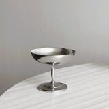 6 coupelles à dessert en inox sur pied