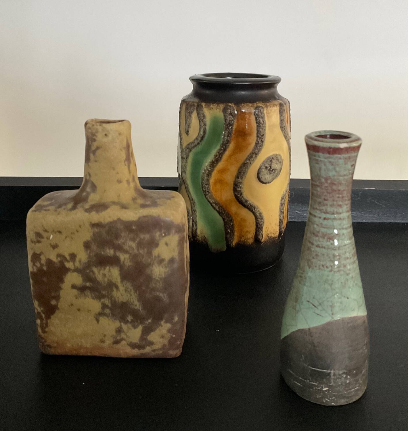 Trio de vases miniatures vintage