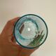 8 verres à eau bleu émaillé, Legras 1920