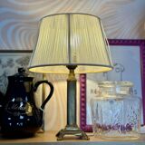 Bedside lamp with brass base