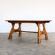 Brutalist dining table | vintage table | 50s | oak