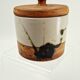 Lidded pot in stoneware — La Colombe pottery, 1970s