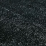 Hand-knotted persian antique 1970s 292 cm x 466 cm black wool carpet