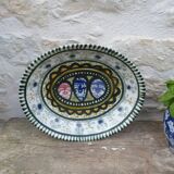 Large hollow ceramic dish from Quimper design L'Helguen André Keraluc