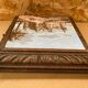 Antique painted ceramic musical coaster chateau chaumont/loire